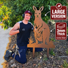 Giant Kangaroo & Joey Garden Stake – Heavy Duty 3mm Corten Steel