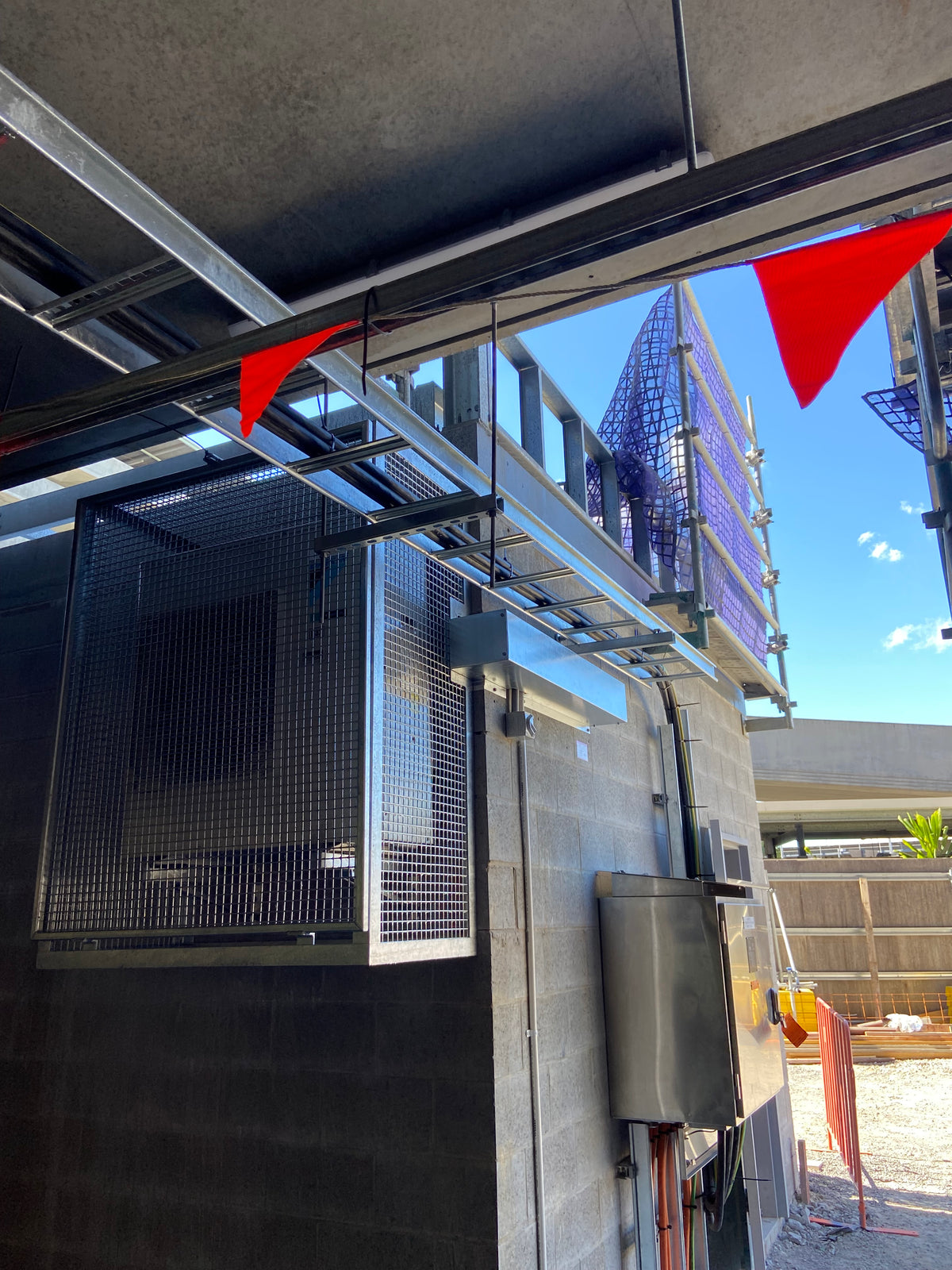 Custom condenser cage example – Rapid Edge QLD