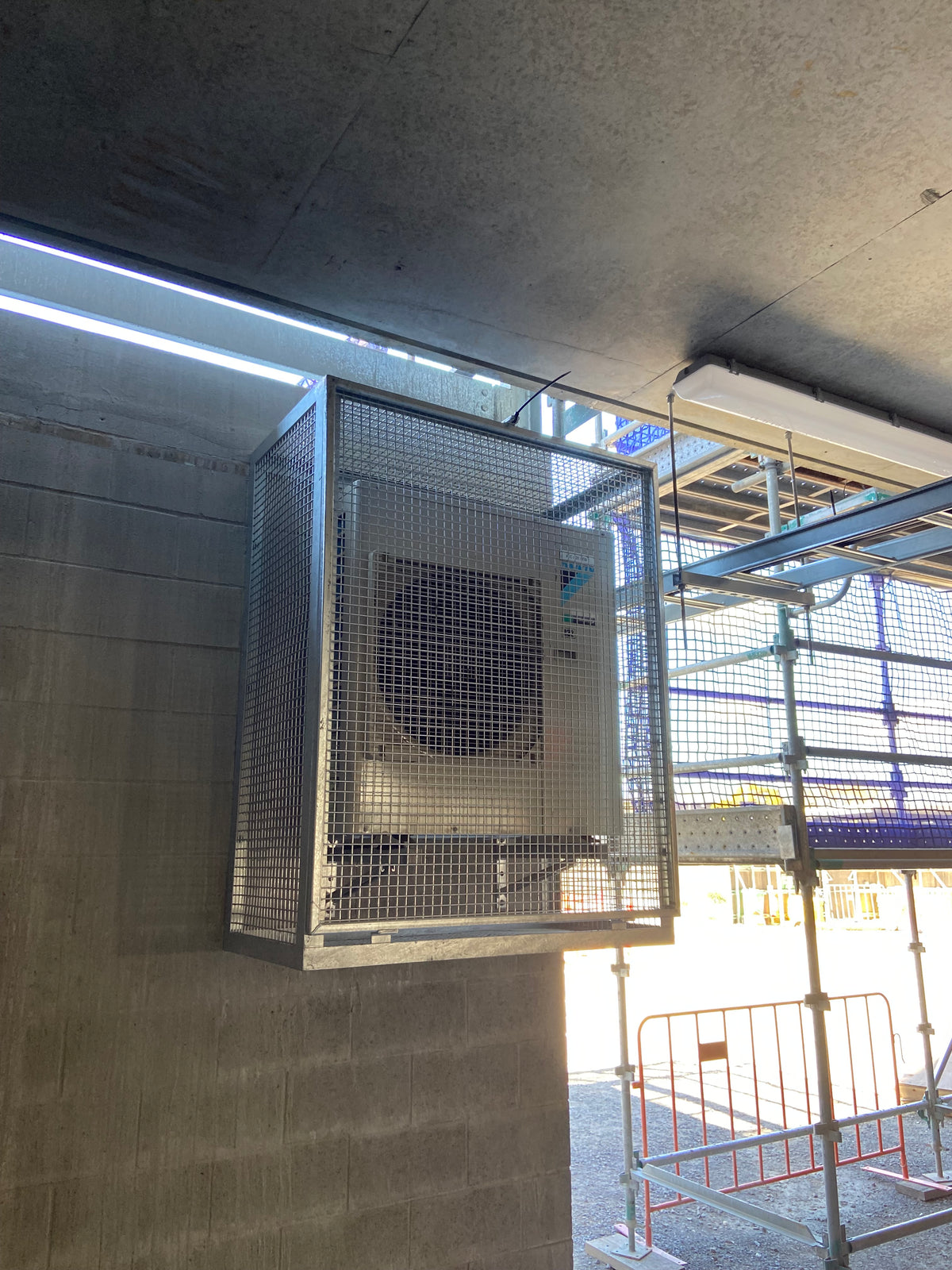 Custom condenser cage construction – Rapid Edge QLD