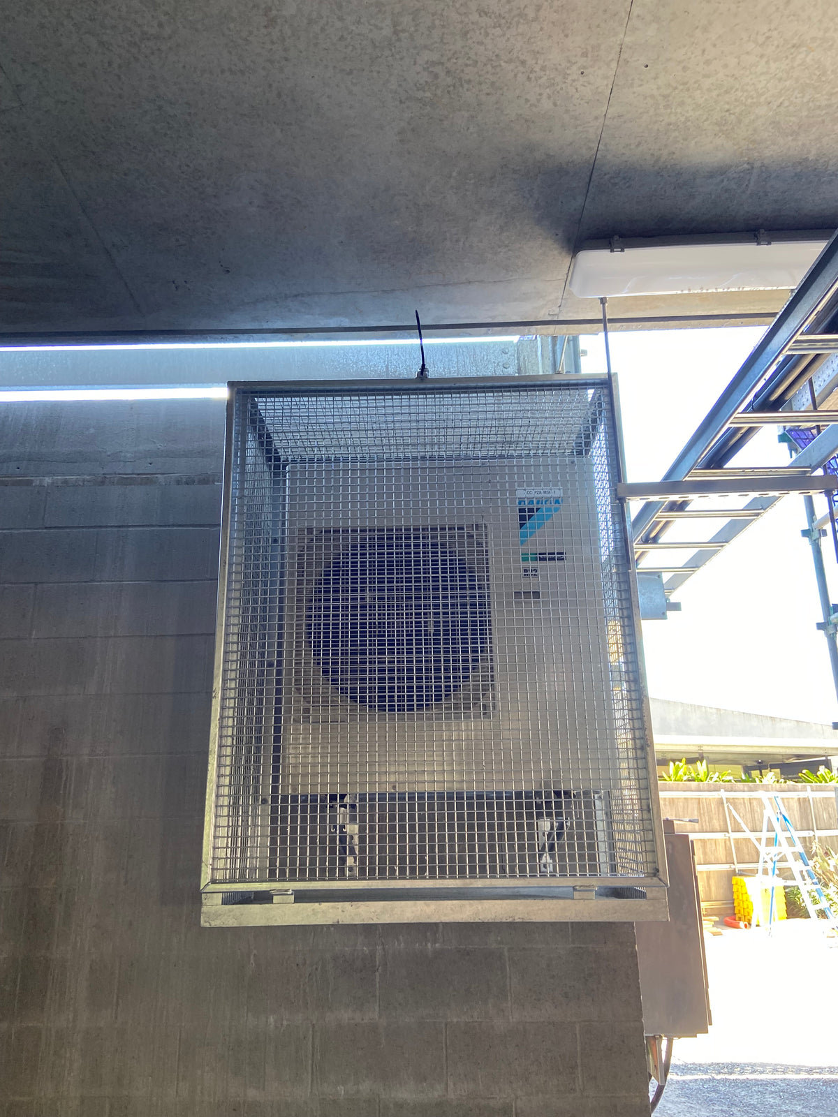 Custom condenser cage detail – Rapid Edge QLD