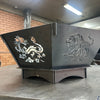 Fire Pit - Dragon 3mm Corten Steel flat pack – Australian Made
