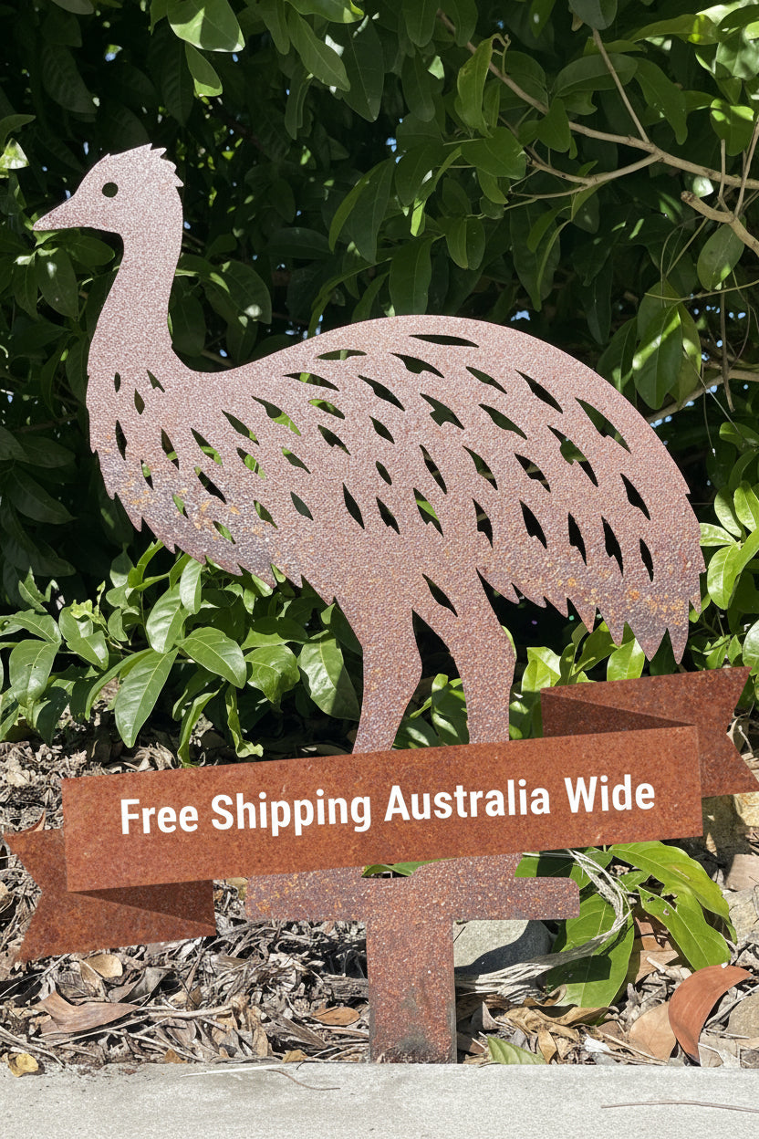 Emu Garden Stake – Australian Made Corten Steel