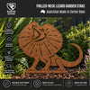 Frilled Neck Lizard Garden Stake – Australian Corten Steel