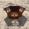Fire Pit - Tree of Life 3mm Corten Steel flat pack  – Australian Made