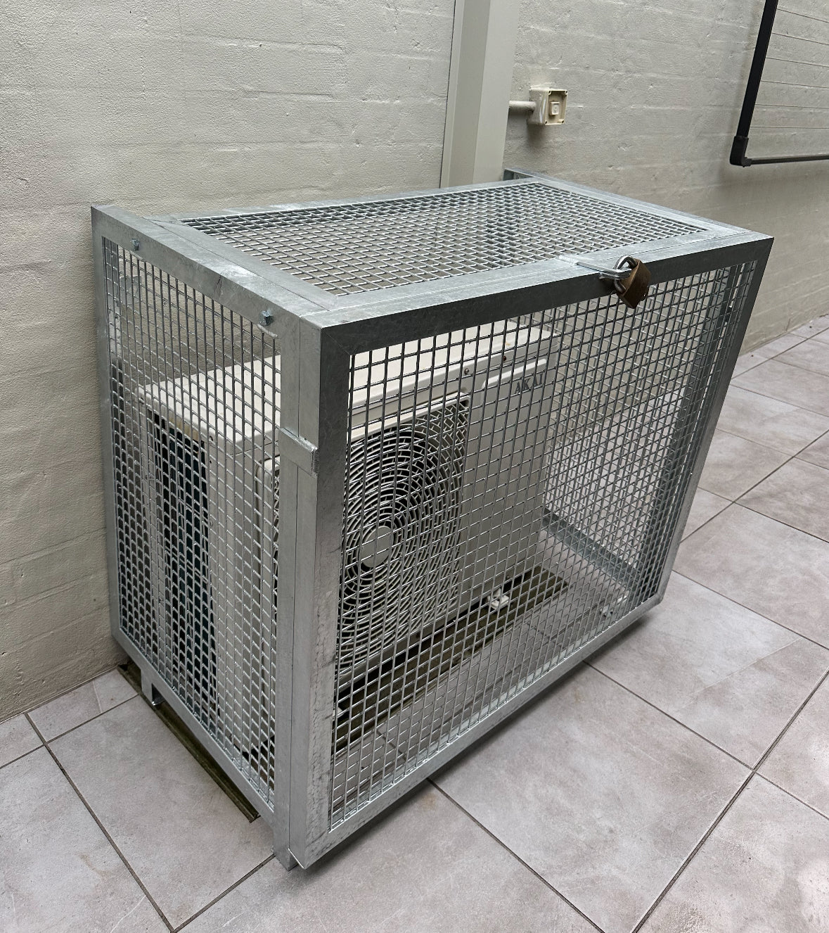 Flat Pack Condenser Cage – Galvanised Steel