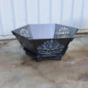 Fire Pit - Sacred Lotus - 3mm Corten Steel flat pack  – Australian Made