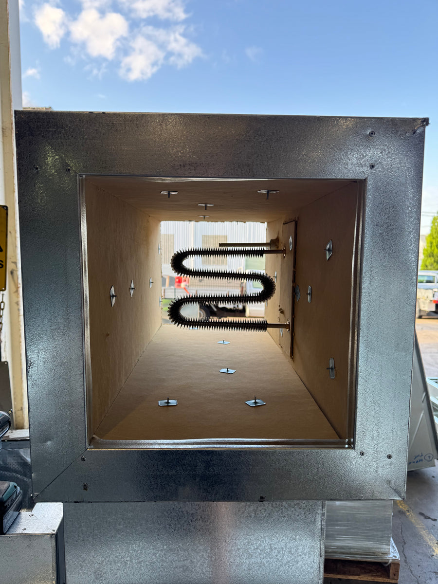 Electric duct heater assembly manufactured by Rapid Edge