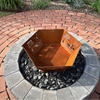 Fire Pit - Gone Fishing 3mm Corten Steel flat pack – Australian Made