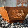 Fire Pit - Dragon 3mm Corten Steel flat pack – Australian Made