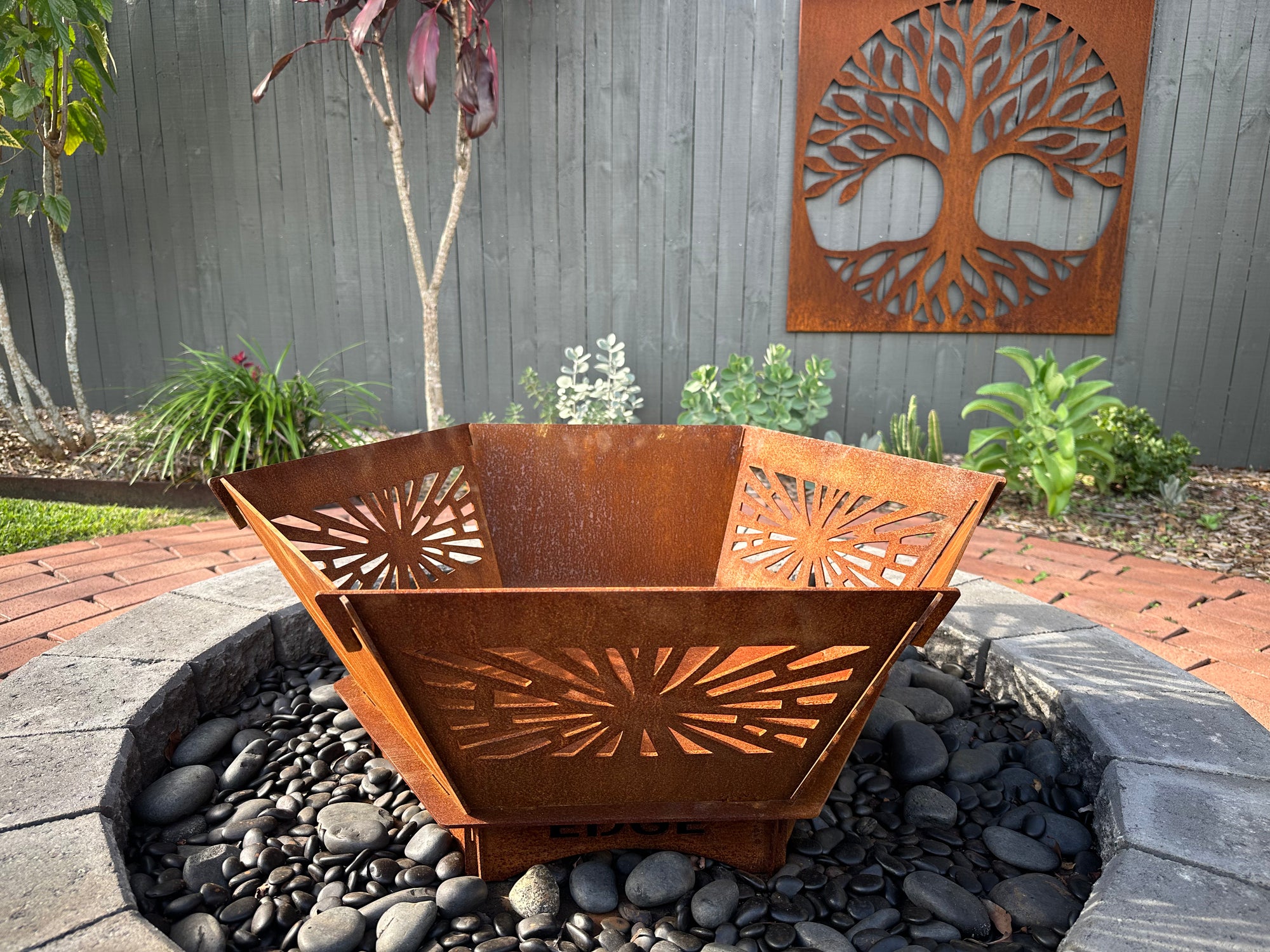 Fire Pit - Smash 3mm Corten Steel flat pack  – Australian Made