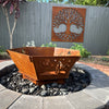 Fire Pit - Spaceman 3mm Corten Steel flat pack  – Australian Made