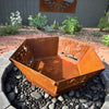 Fire Pit - Spaceman 3mm Corten Steel flat pack  – Australian Made