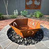Fire Pit - Horse and Soul 3mm Corten Steel flat pack  – Australian Made