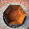 Fire Pit - Happy Birthday & Custom Age 3mm Corten Steel flat pack  – Australian Made