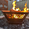 Fire Pit - Geometric 3mm Corten Steel flat pack  – Australian Made