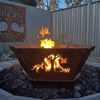 Fire Pit - Australiana 3mm Corten Steel flat pack  – Australian Made
