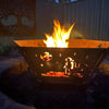 Fire Pit - Spaceman 3mm Corten Steel flat pack  – Australian Made