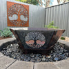 Fire Pit - Tree of Life 3mm Corten Steel flat pack  – Australian Made