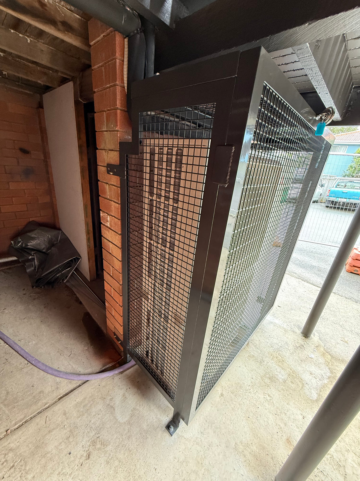 Powder-coated condenser cage example – Rapid Edge QLD