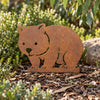 Wombat Garden Stake – Australian Made Corten Steel