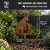 Small Kangaroo & Joey Garden Stake – Australian Made Corten Steel