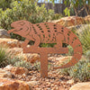 Blue Tongue Lizard Garden Stake – Australian Corten Steel