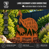 Giant Cassowary Garden Stake – Heavy Duty 3mm Corten Steel