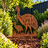 Giant Cassowary Garden Stake – Heavy Duty 3mm Corten Steel