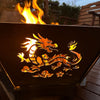 Fire Pit - Dragon 3mm Corten Steel flat pack – Australian Made