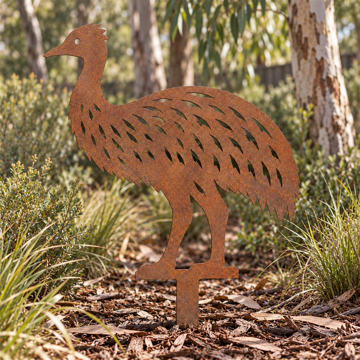 Emu Garden Stake – Australian Made Corten Steel