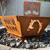 Fire Pit - Horse and Soul 3mm Corten Steel flat pack  – Australian Made