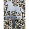 Custom Corten Steel Horse Garden Stake - Personalized Name Plaque