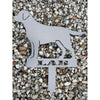 Custom Corten Steel Labrador Garden Stake - Personalized Name Plaque