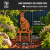 Giant Kangaroo & Joey Garden Stake – Heavy Duty 3mm Corten Steel