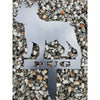 Custom Corten Steel French Bulldog Garden Stake - Personalized Name Plaque