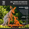 Small Kangaroo & Joey Garden Stake – Australian Made Corten Steel