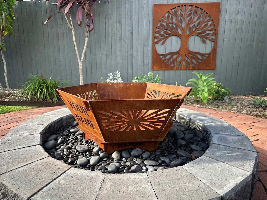 Fire Pit - Smash 3mm Corten Steel flat pack  – Australian Made