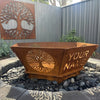 Fire Pit - Tree of Life 3mm Corten Steel flat pack  – Australian Made