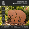 Wombat Garden Stake – Australian Made Corten Steel