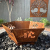 Fire Pit - Australiana 3mm Corten Steel flat pack  – Australian Made